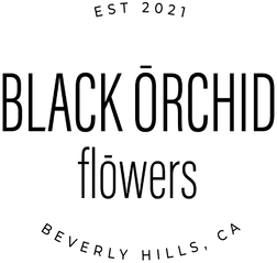 Black Orchid Flowers logo