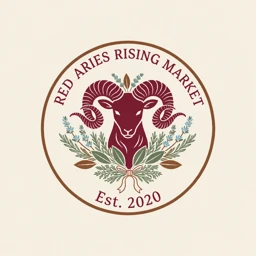 Red Aries Rising logo